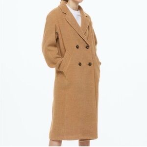 H&M Camel Double-Breasted Coat